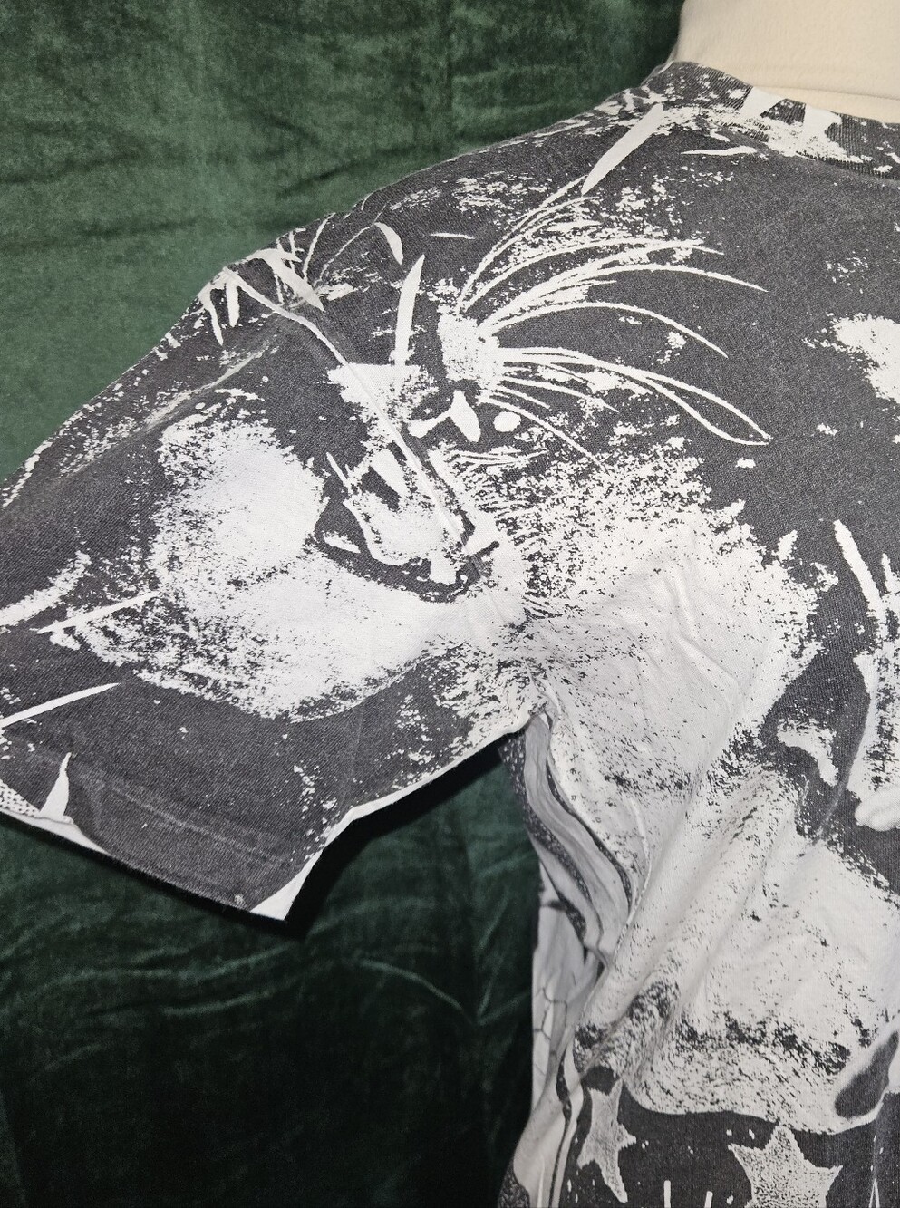 Vintage 90s Michelle Akers USWNT All Over Print Tee Mazamba Hardcore Soccer - Picture 2 of 5